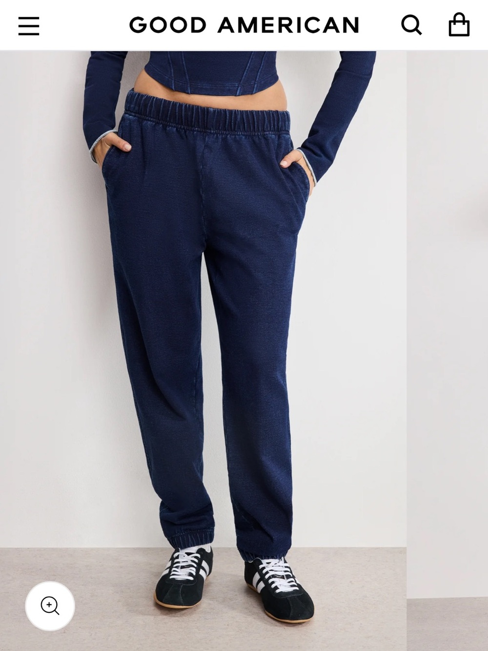 Good American Jeanius Boyfriend Sweatpants